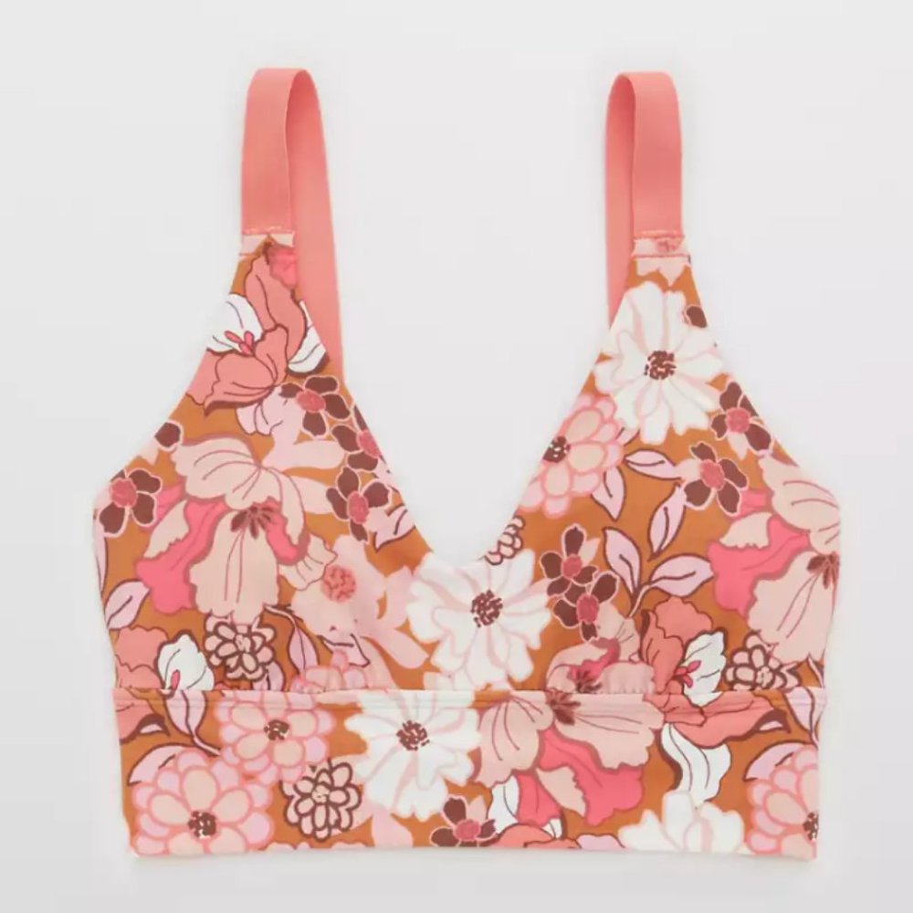 Offline by Aerie NWT The Real Me Ballet Back pink medium support sports bra M